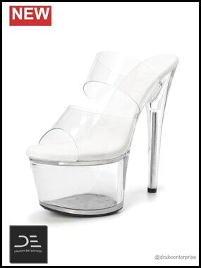 Women's 7 Inch Platform Sandal Heels Stiletto Pole Dance Exotic Shoes 17cm